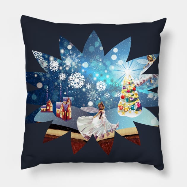 Christmas Magic Book with fairy Pillow by AnnArtshock