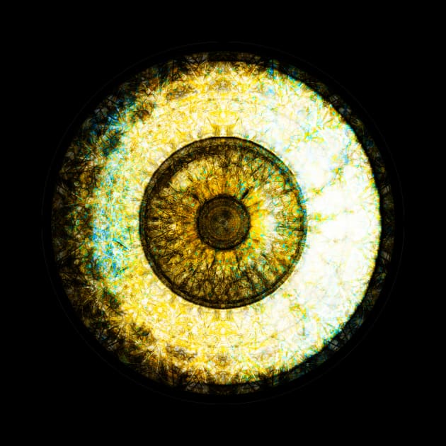 Golden Brown  Eyeball Jewel by crunchysqueak