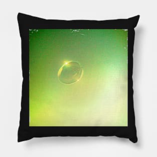 Bubble Floating in the Vintage Summer Sky Pillow