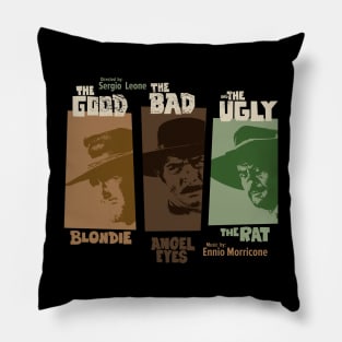 The good, the bad and the ugly - Spaghetti Western by Sergio Leone Pillow