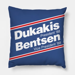 Dukakis Bentsen 88 Presidential Campaign vintage 1988 president democrat Pillow