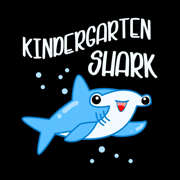 Kindergarten Shark Funny Kids Design by Foxxy Merch