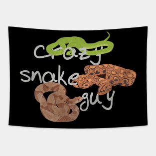 Crazy Snake Guy Tapestry