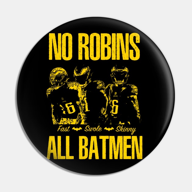 Philadelphia Eagles Batmen Pin by DrawnStyle