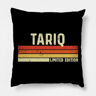 Tariq Name Vintage Retro Limited Edition Gift Pillow