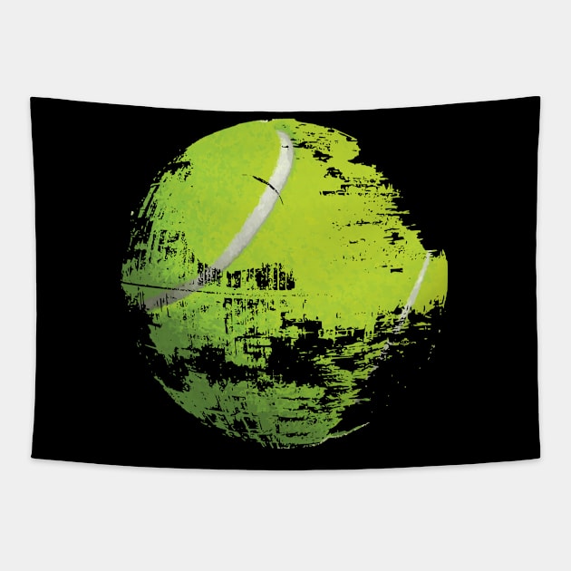 Tennis ball under construction Tapestry by Ricogfx