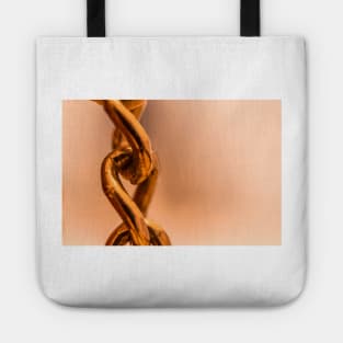 Gold macro chain Tote