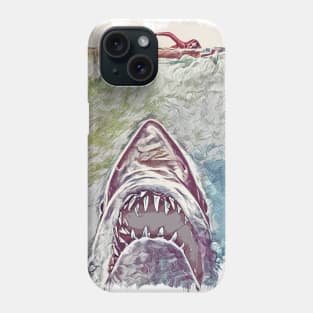 Jaws Abstract Alternate Fan Art Poster Phone Case