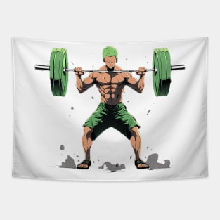 zoro lifting weights Tapestry