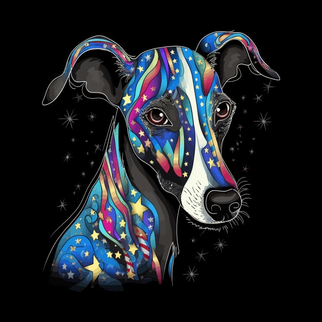 Patriotic Whippet by JH Mart