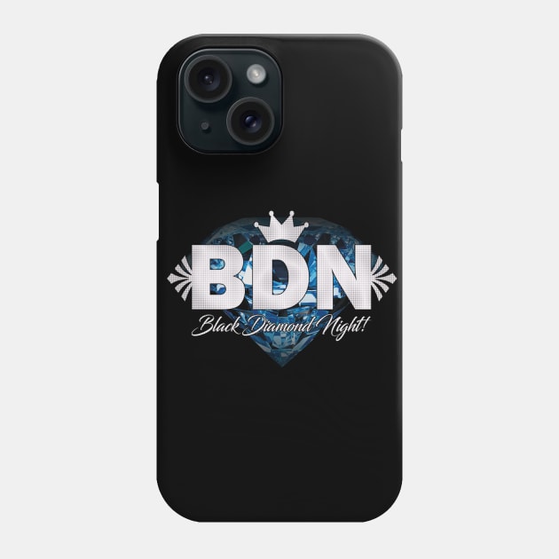 Black Diamond Night Logo Phone Case by G-Art Swiss