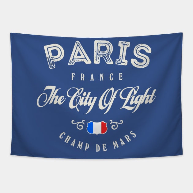 Paris France Vintage Tapestry by Designkix