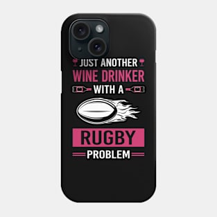 Wine Drinker Rugby Phone Case