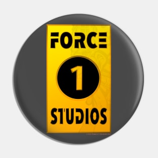 Gold Bar Force 1 Studios Logo Pin