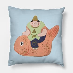 Cute Japanese Giant Fish Carrying Good Luck Pillow