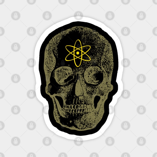 Skull Atomic Magnet by Korvus78