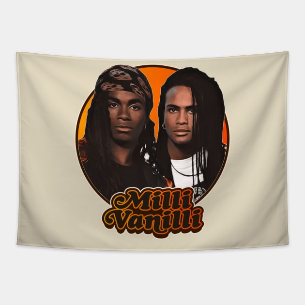 Retro Milli Vanilli Tribute Tapestry by darklordpug