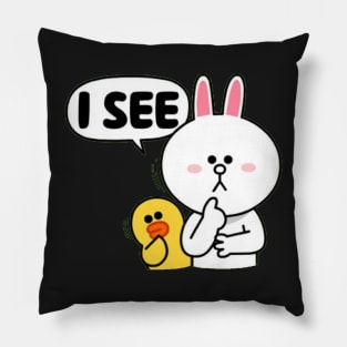 brown and cony Pillow