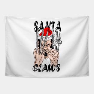 Santa CLAWS Tapestry