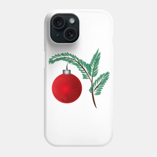 Beautiful christmas red bauble Phone Case