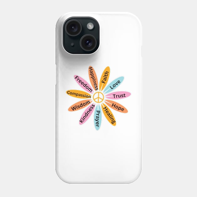 Wisdom wheel of Peace Phone Case by BOUTIQUE MINDFUL 