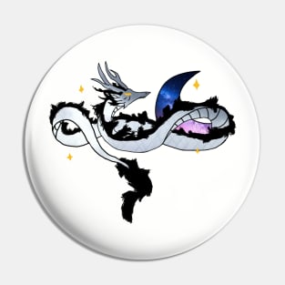 Moon Dragon Pin