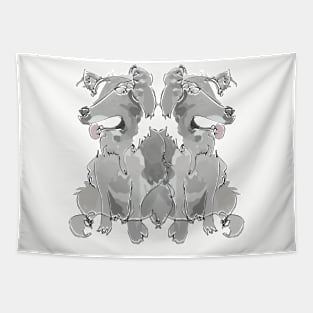 Double Dog Tapestry