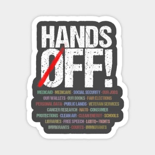 Hands Off Protest Magnet