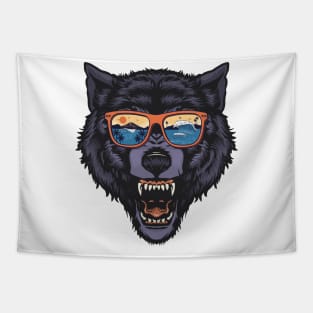 Wolf Surfing Summer California Sunglasses Sea Tapestry