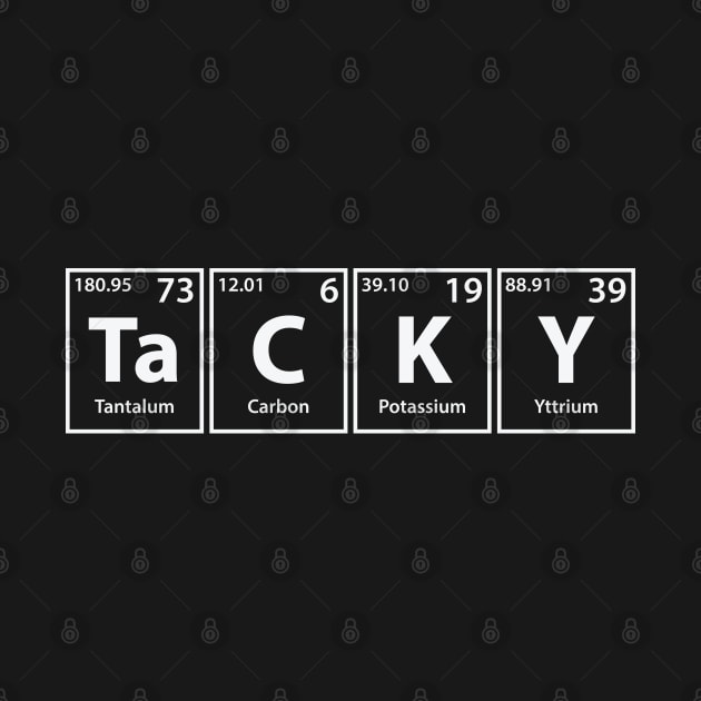 Tacky (Ta-C-K-Y) Periodic Elements Spelling by cerebrands