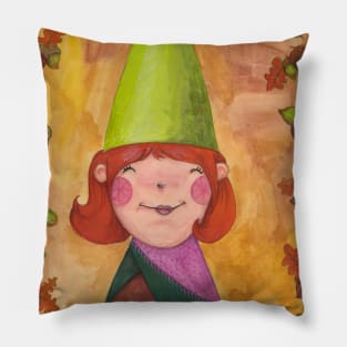 Acorn Gnome Pillow