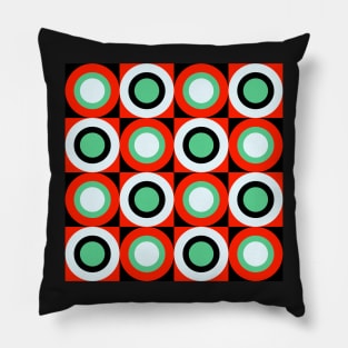 Retro geometrical abstract pattern Pillow