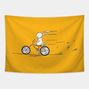 Bunny bike Tapestry