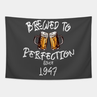 Brewed to Perfection, Personalized Birth Year T-shirt, Birthday Custom Shirt, Birthday Gift, Tee Tapestry