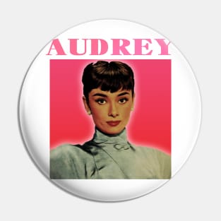 Audrey-Retro Potrait Pin