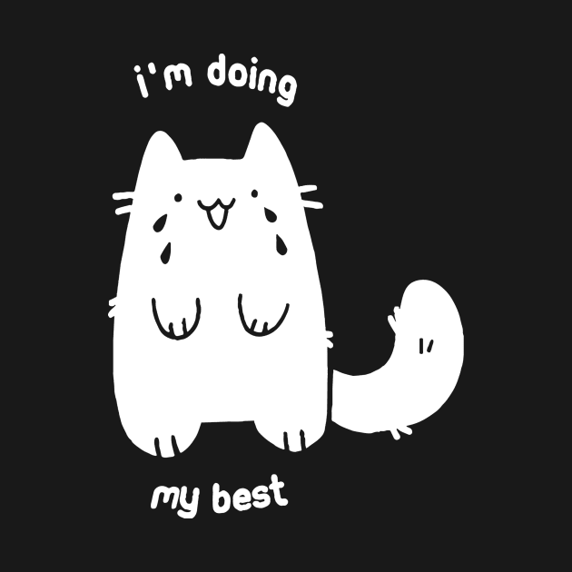 Cat I'm doing my best by Griseldasion_shop