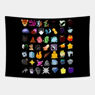 230 Devil Fruit Devils Fruit Of Blox Fruit T- Tapestry