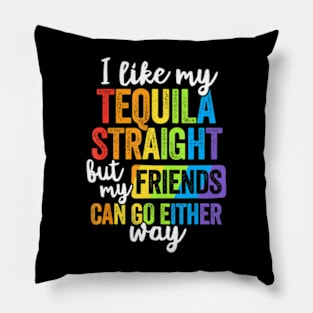 LGBT Ally   Straight Friends Go Either Way Pillow