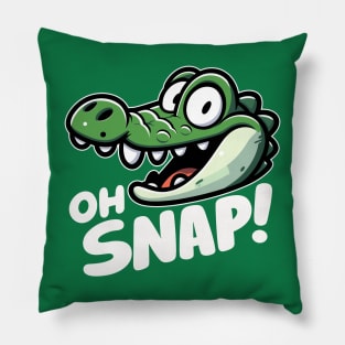 Oh Snap Cartoon Croc Pillow