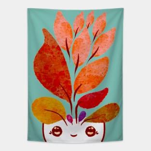 Cute Molar Plant illustration - for Dentists, Hygienists, Dental Assistants, Dental Students and anyone who loves teeth by Happimola Tapestry