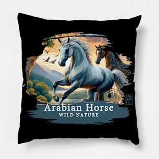 Arabian Horse - WILD NATURE - HORSE -9 Pillow