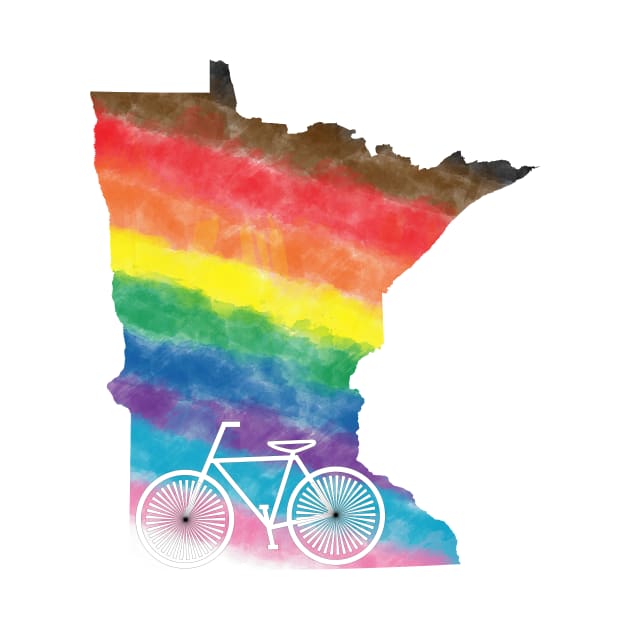 Minnesota LGBTQIA Bicycle Progress Pride by andybirkey