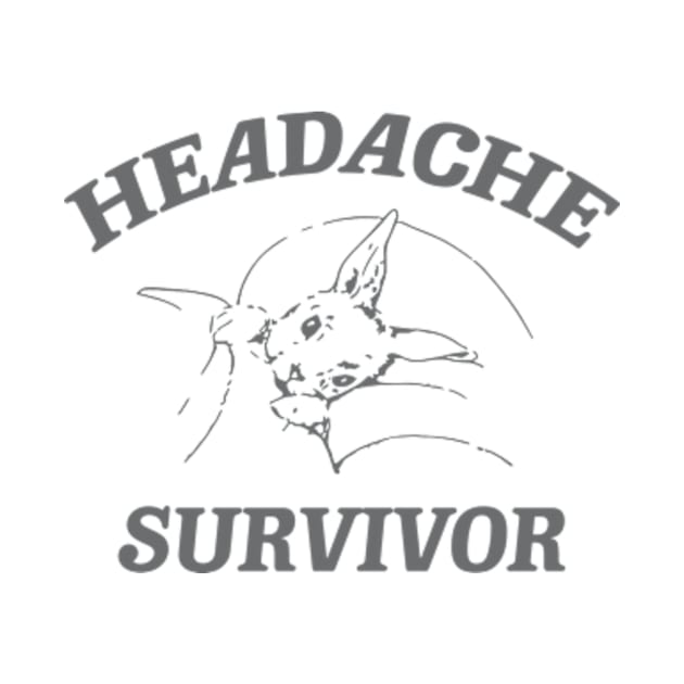 Headache survivor T Shirt, Meme T Shirt, Vintage Cartoon T Shirt, Aesthetic Tee, Unisex by Y2KERA