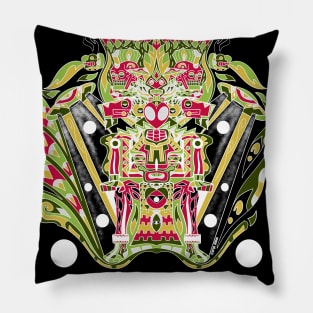 black hell extraterrestrial ecopop Pillow