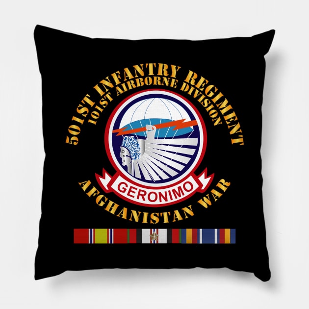 501st Infantry Regiment w AFGHAN SVC Pillow by twix123844