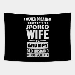 FUNNY GRUMPY OLD HUSBAND Tapestry