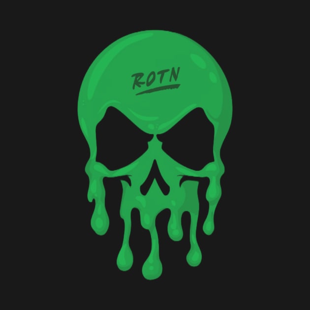 ROTN drippy skull - green by w0dan