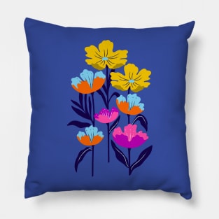 Colorful tropical flower design Pillow