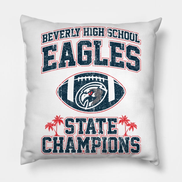 Beverly High Schol Eagles State Champions (Variant) Pillow by huckblade