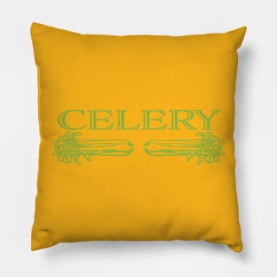 Celery Lovers Line Art Pillow